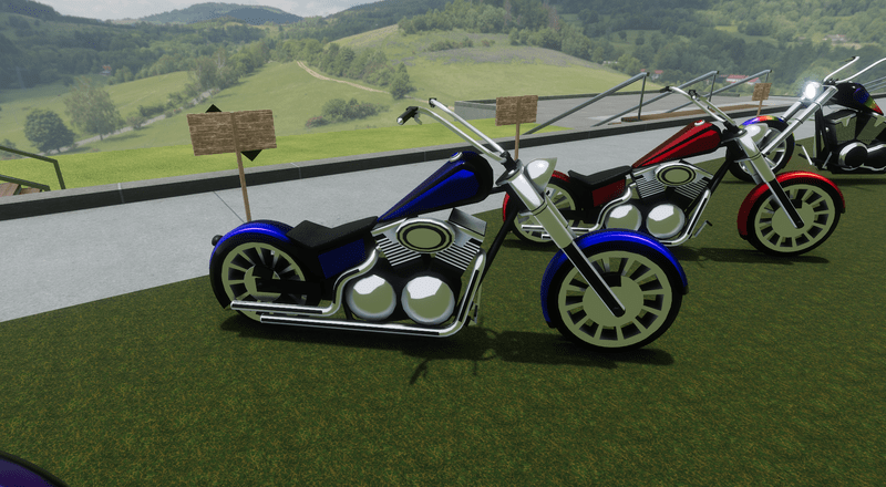 Blue Bike Attachment