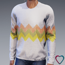 Men Sansar Family Sweater 2025 - Warm ZigZag