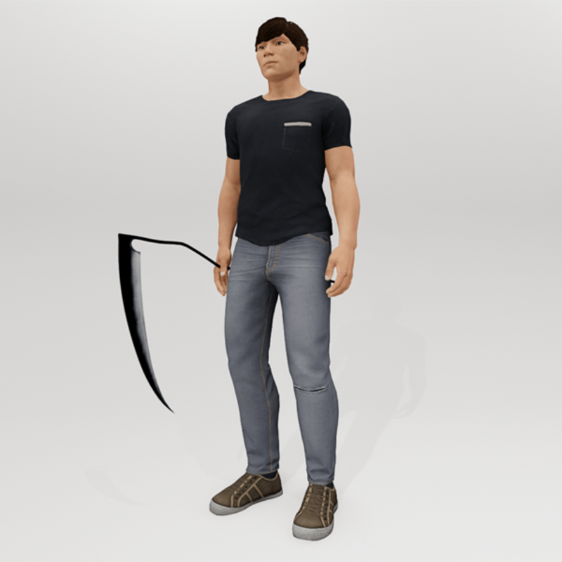 Scythe - Male - Black