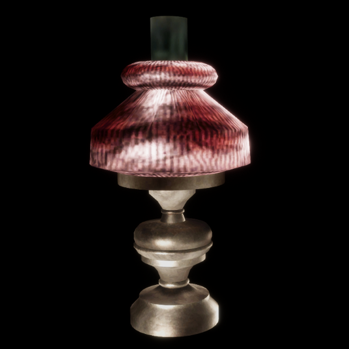 Hurricane Lamp with Glow