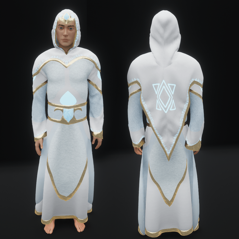 Magic Moonstone Mage Robes - Male