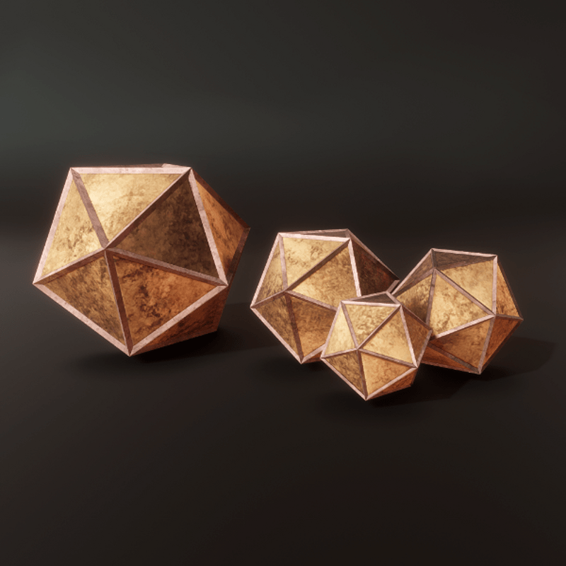 Geo Spheres Copper