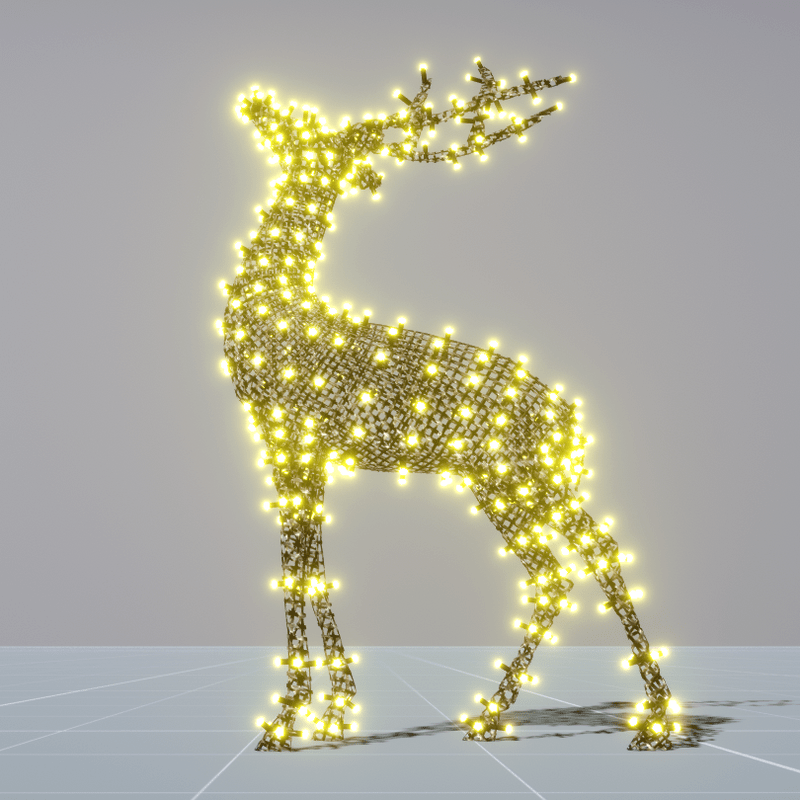Deer with lights