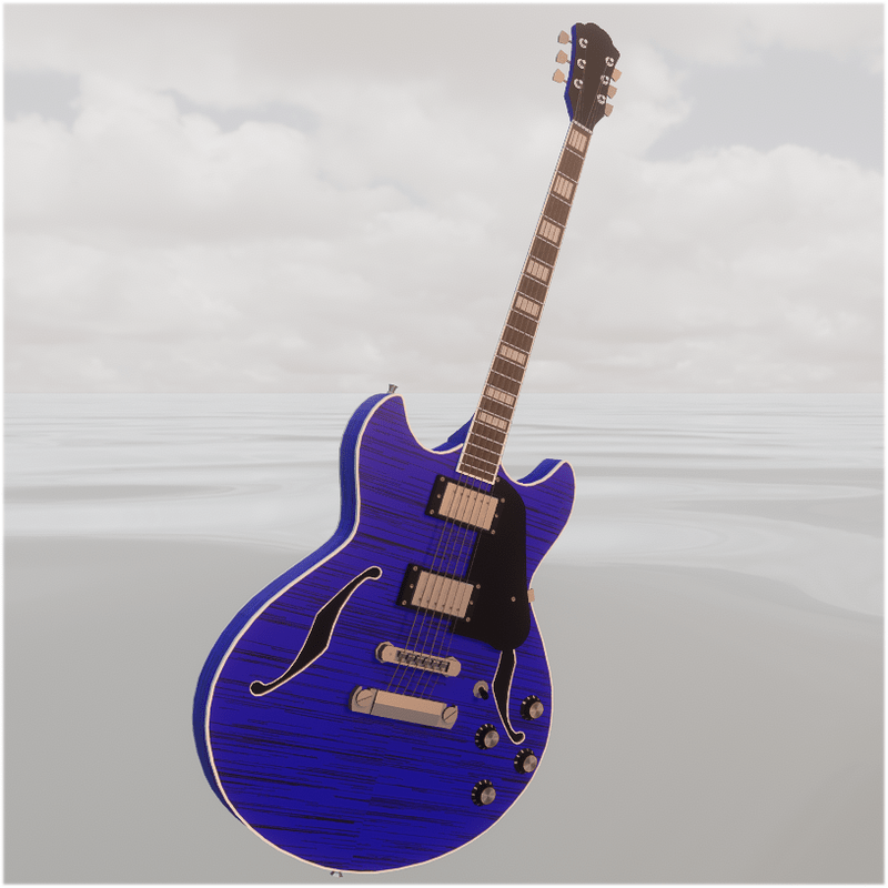 Jazz/Blues Guitar Blue (Scene-Object)