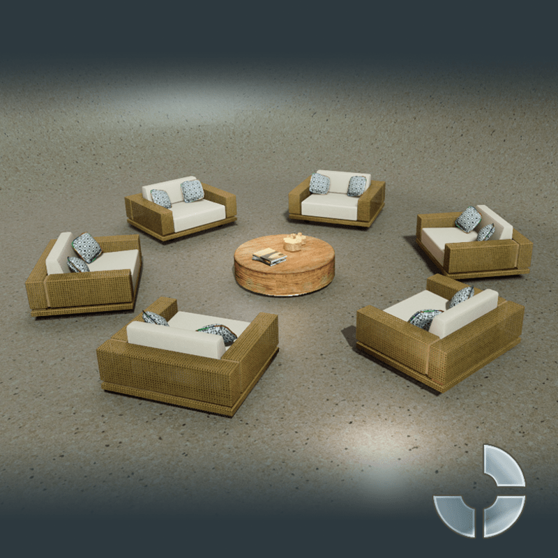 Outdoor 6 ArmChairs Bundle 1