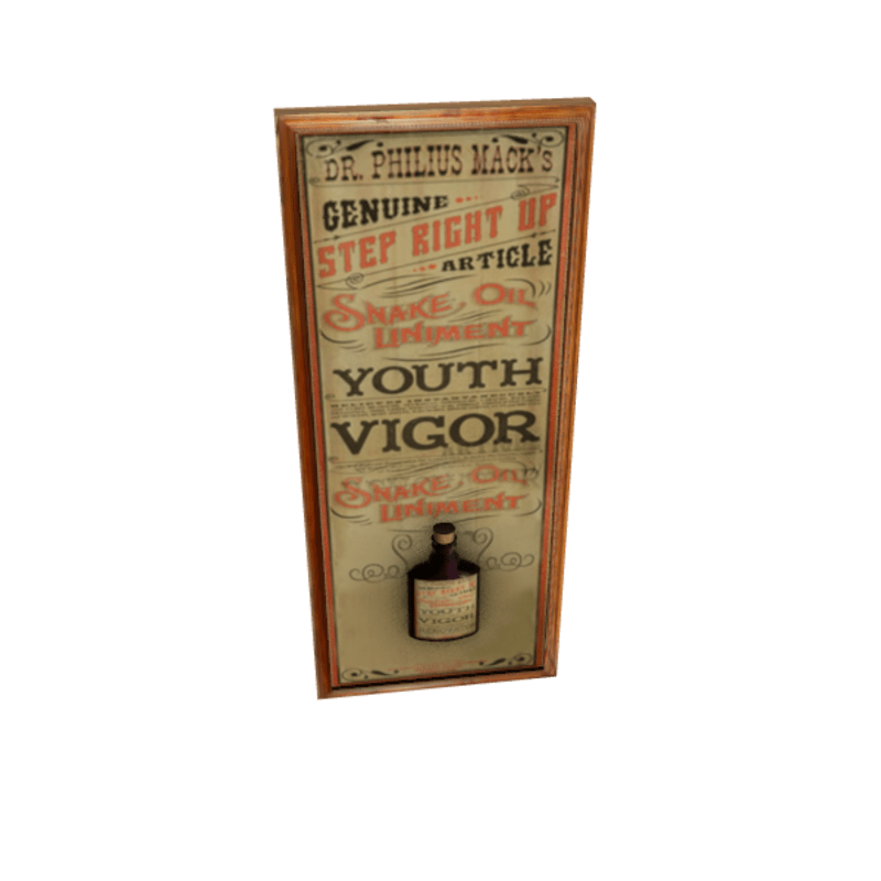Vintage Snake Oil Sign