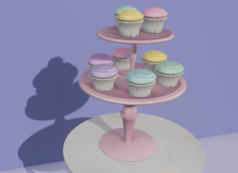 Rainbow Cupcake Stand