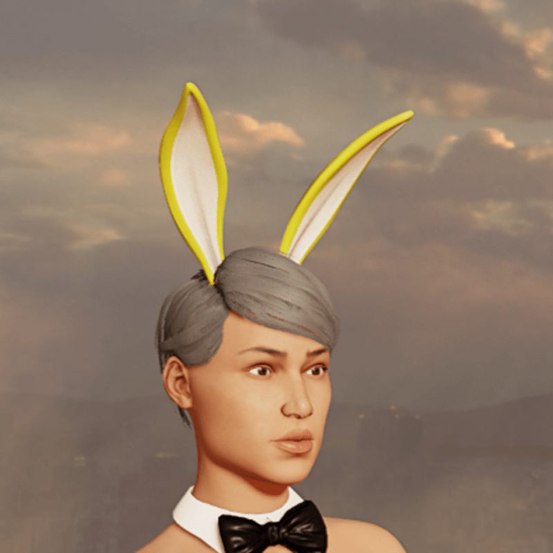 Bunny Ears - Up - Yellow