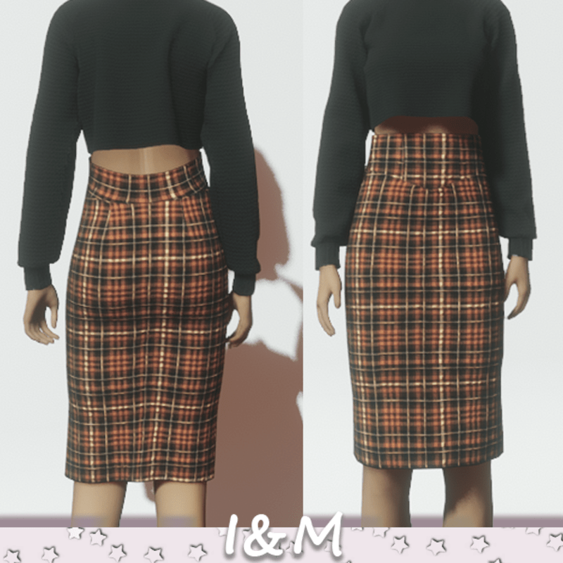wool pencil skirt 1