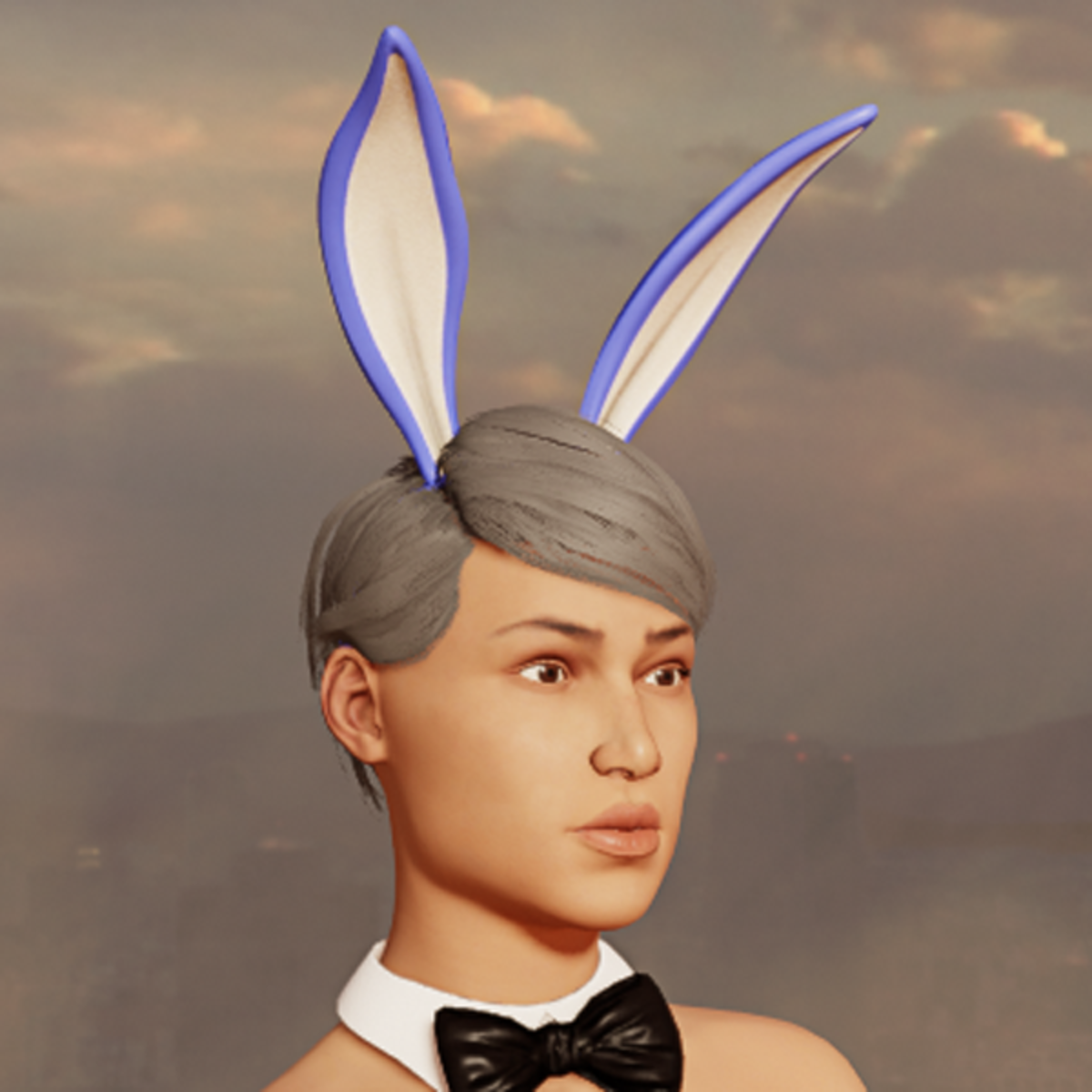 Bunny Ears - Up - Light Blue