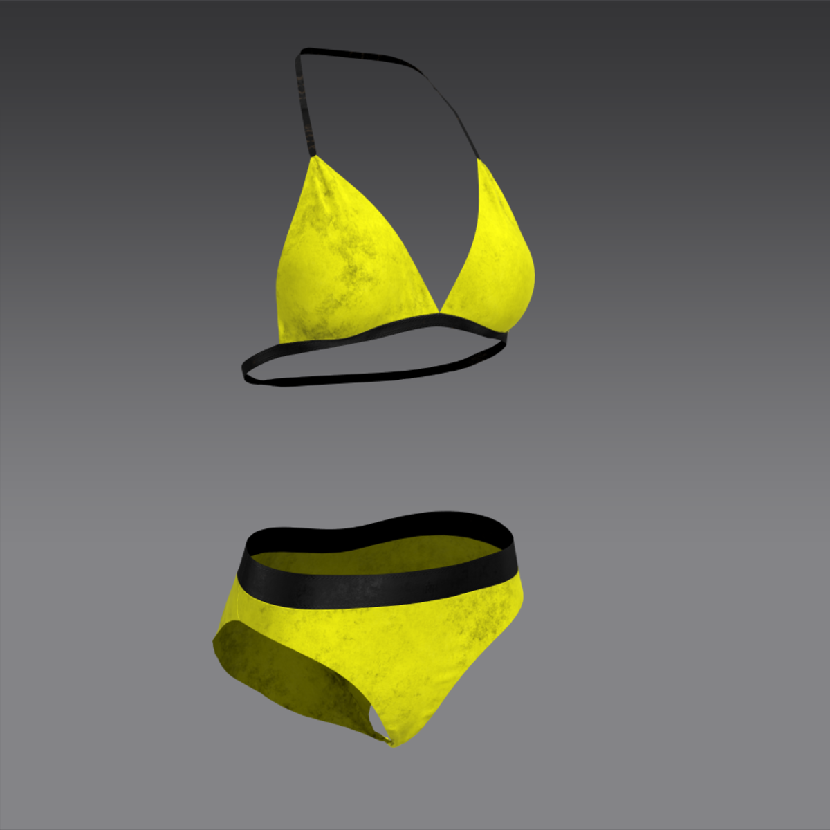 Undies leather rough yellow