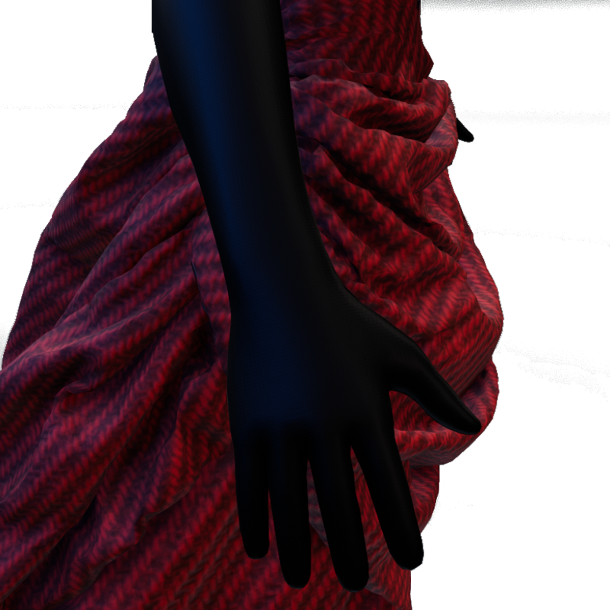 Victorian Christmas black gloves