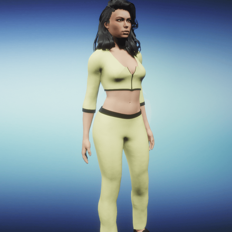 Sporty Outfit Audrey yellow