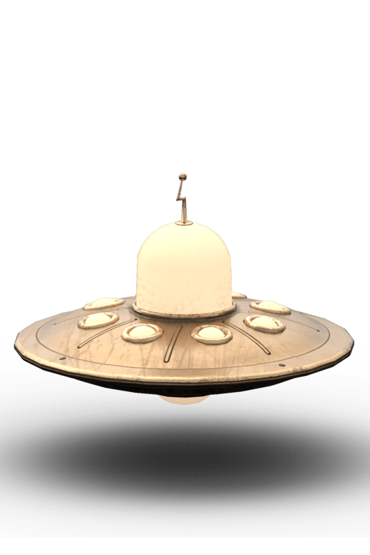 Vintage UFO Avatar Bronze