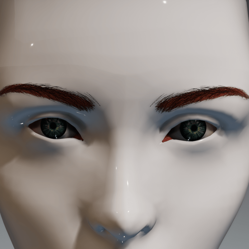 Eyes (green) and brows (red) for the Irene Head by Apocalypse Bunnies