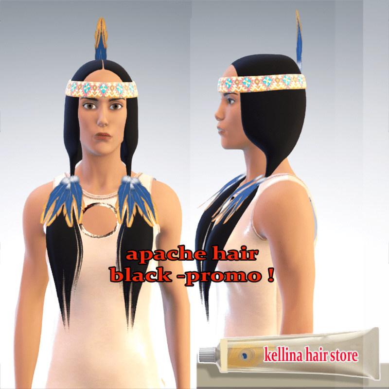 apache hair black promo -free