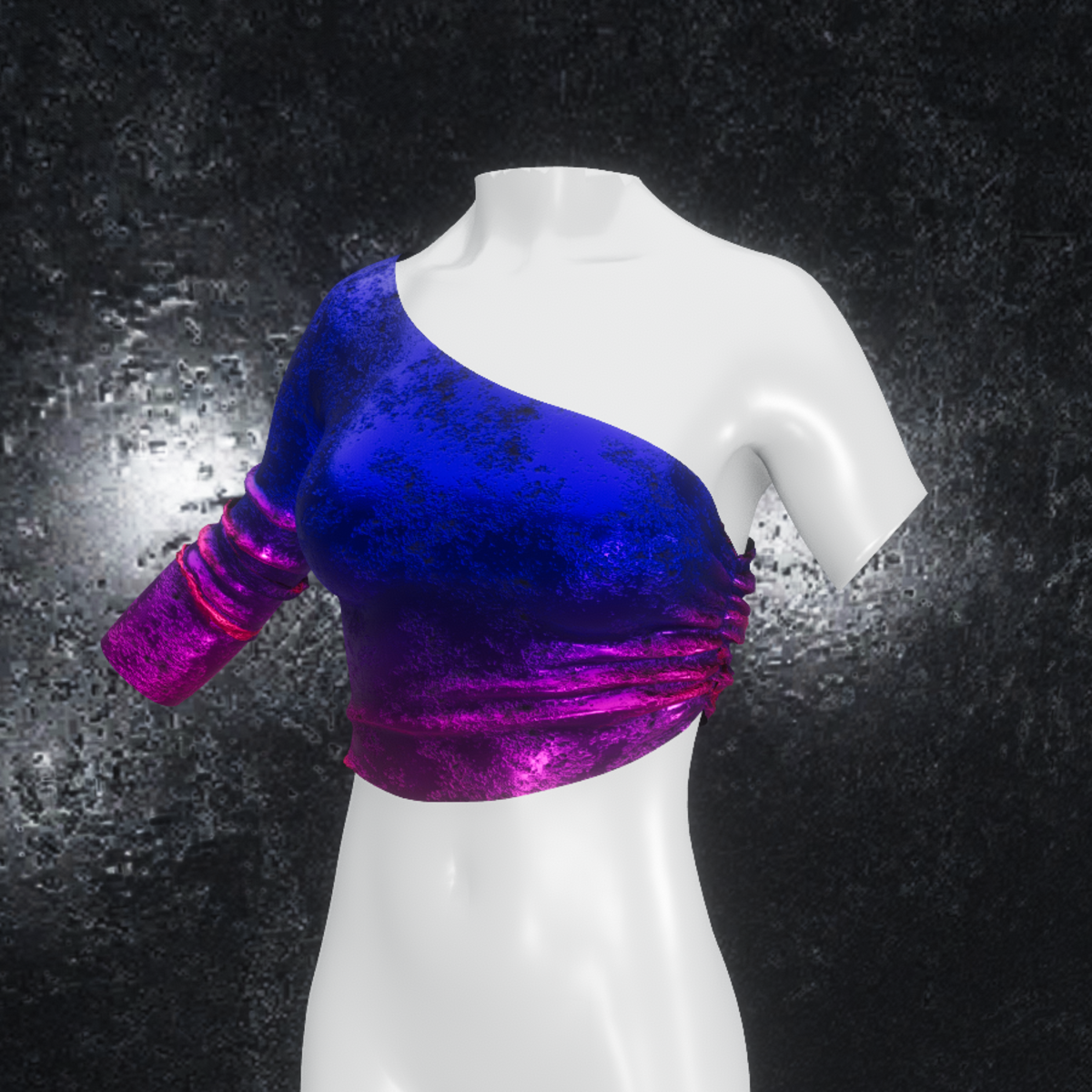 Top Valentina steel blue