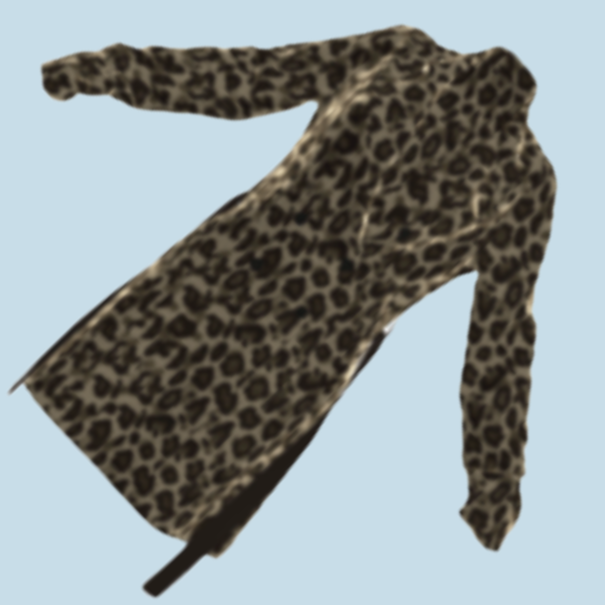 Ladies Leopard TrenchCoat - For the fall Fur affect