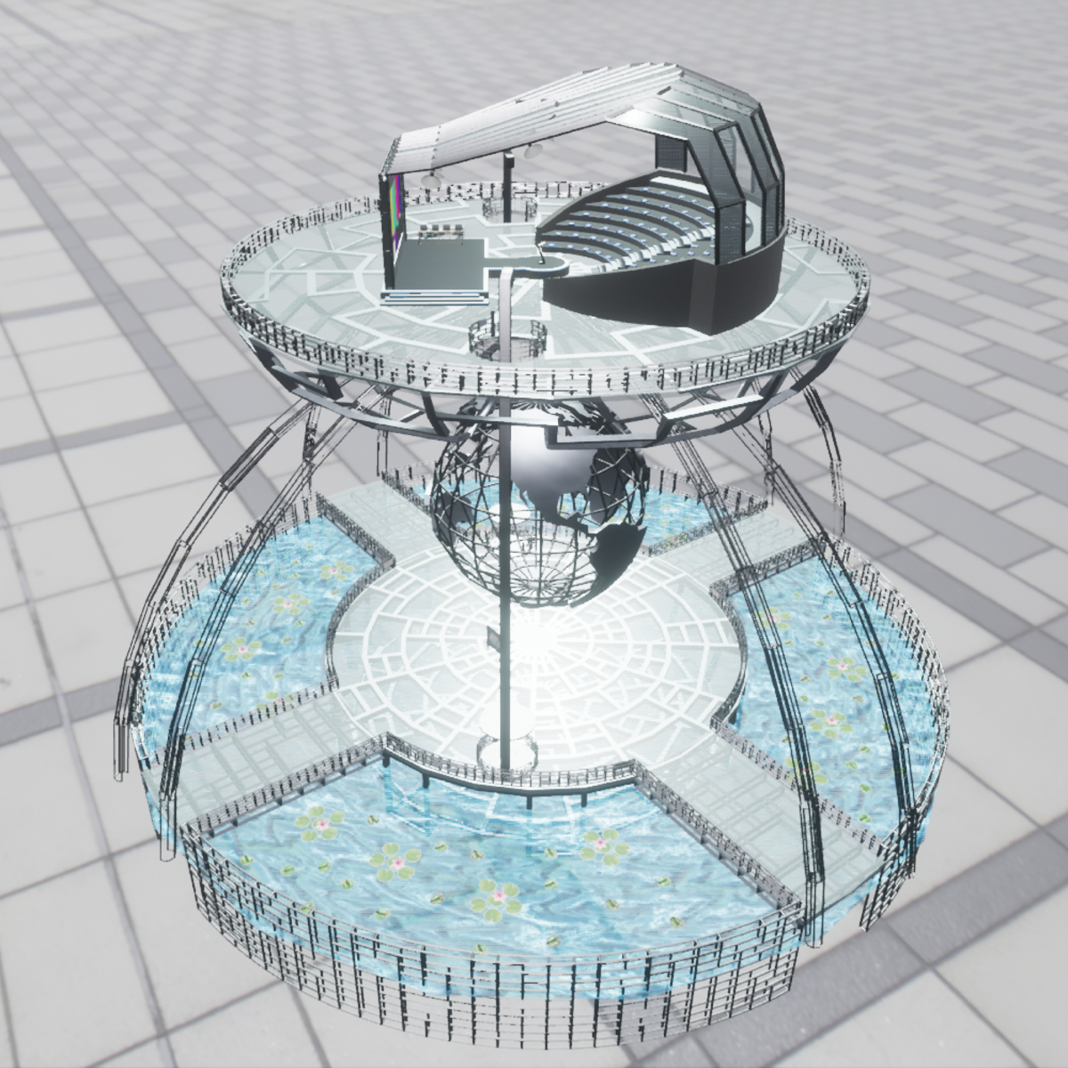 TKA SECTION CENTRAL SQUARE STRUCTURE FOR FULL EXPERIENCE