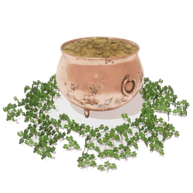Cauldron with Clover