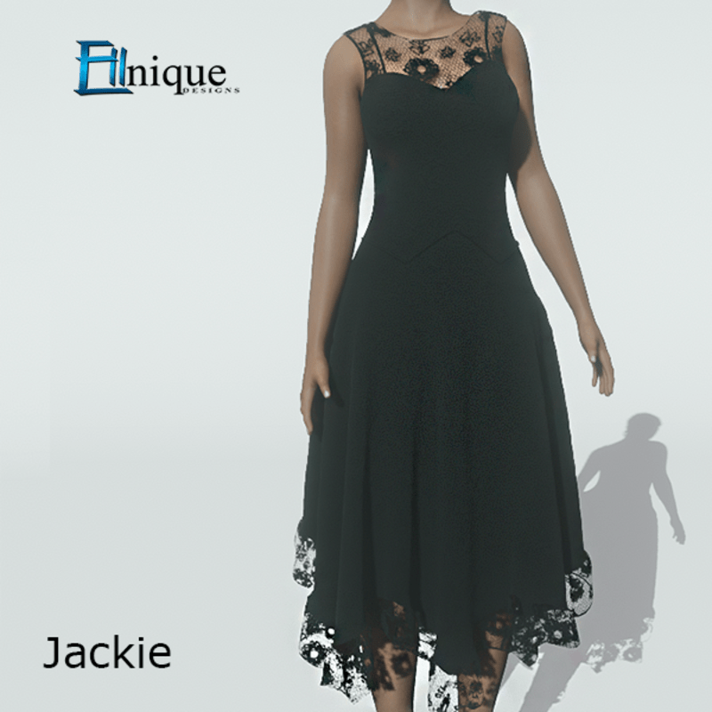 Boho Black Lace Dress