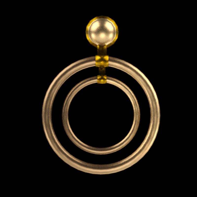 oversized double hoops gold AV2.0 SMOOTH