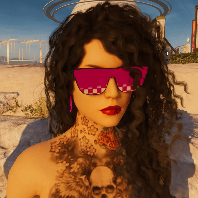 Mono-Shades (pink checker fade)