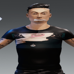 Male Thug Girl w/ Grill