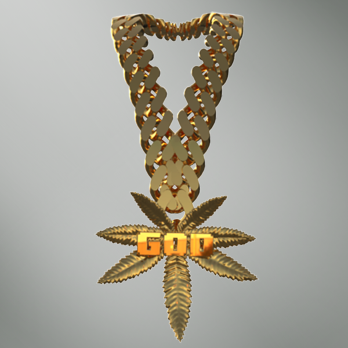 WeedGod Chain 24k Gold