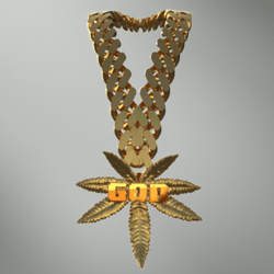 WeedGod Chain 24k Gold