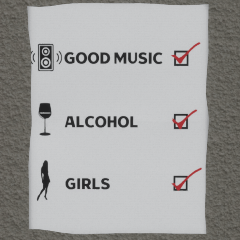 music alcohol girls wall poster