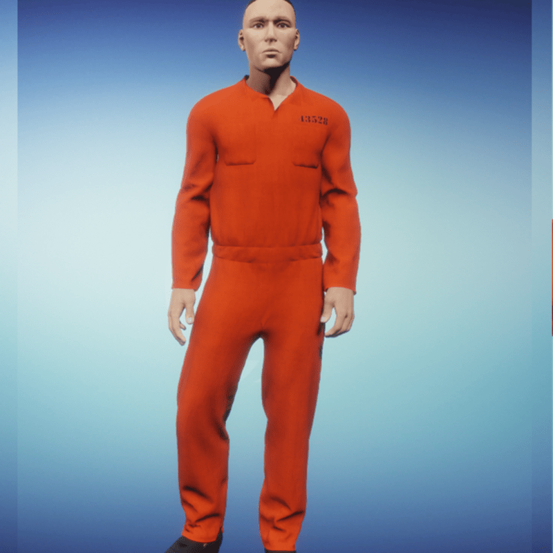 Men's Orange JumpSuit-01