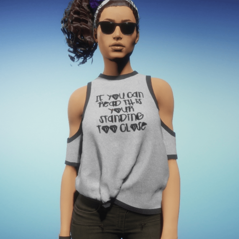 Cut Sleeve Knotted Tee - If You