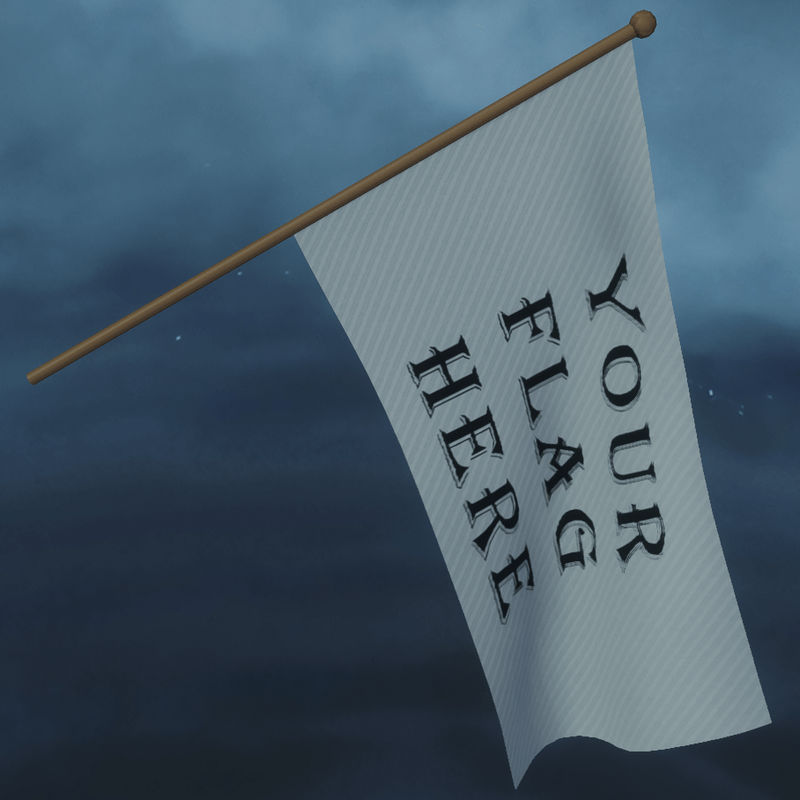 Animated Template Flag, Tilted (displacement)