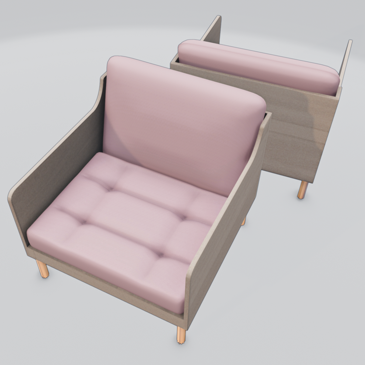 Chronicle Lounge Chair Pink
