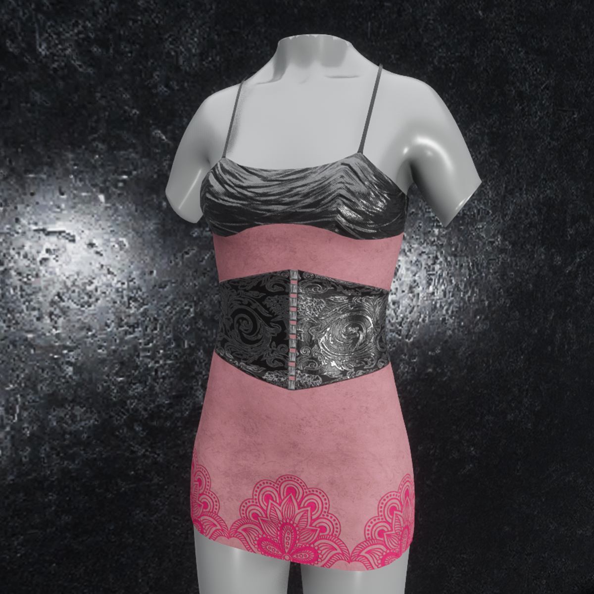 Dress Metallic Ornament rose