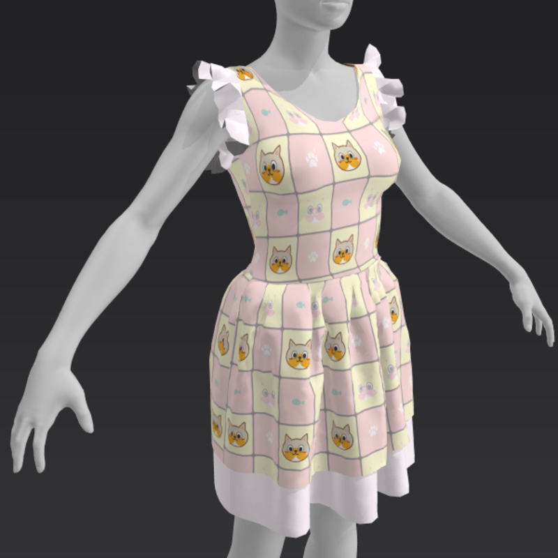 Ruffle Dress - Kitteh!