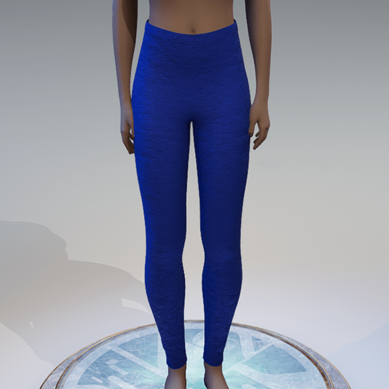 Blue leggings