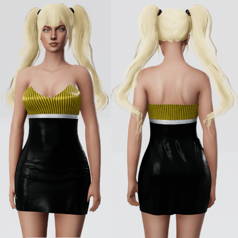 Firefly Party Dress - Gold and Black