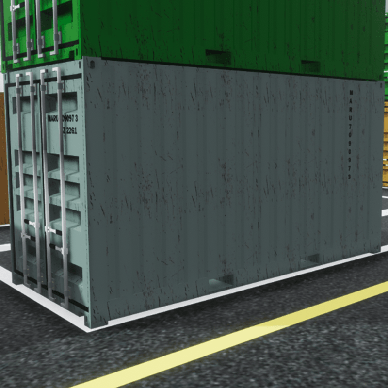 Container 20 feet GRAY