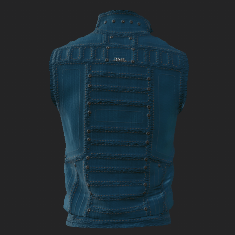 VEST_ DENIM_ ( JACKET_ ) BLUE B