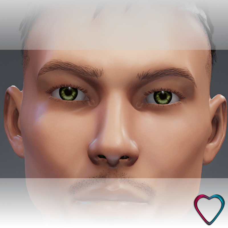 Realistic Men Eyes - Khaki Green