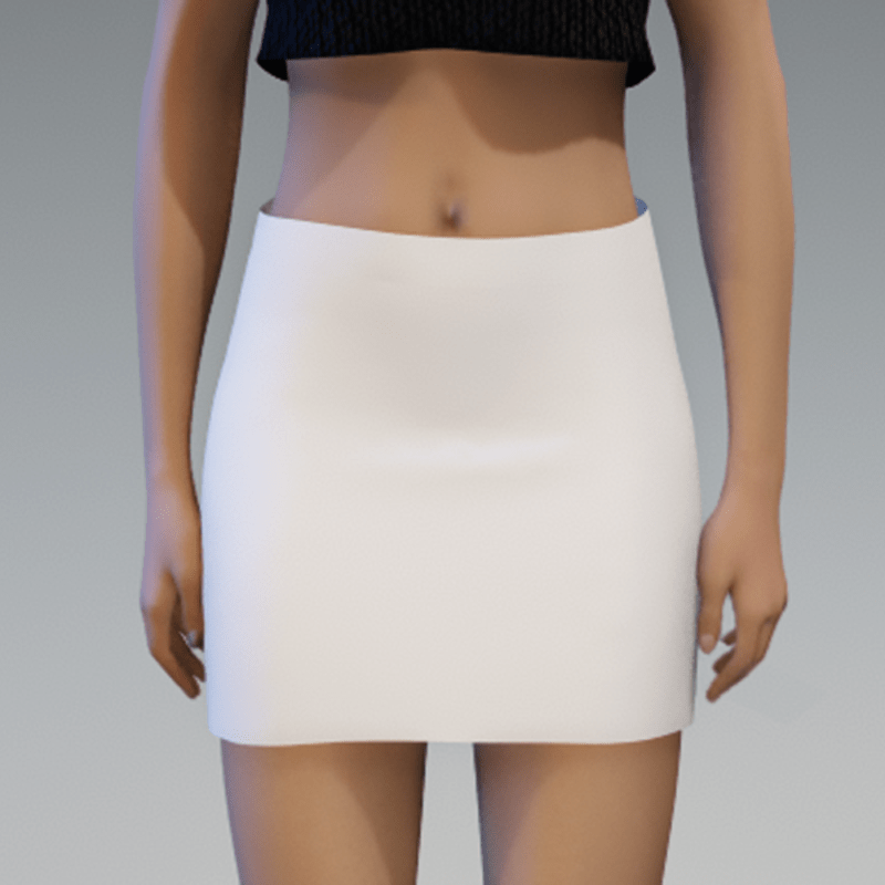 White Mini Skirt