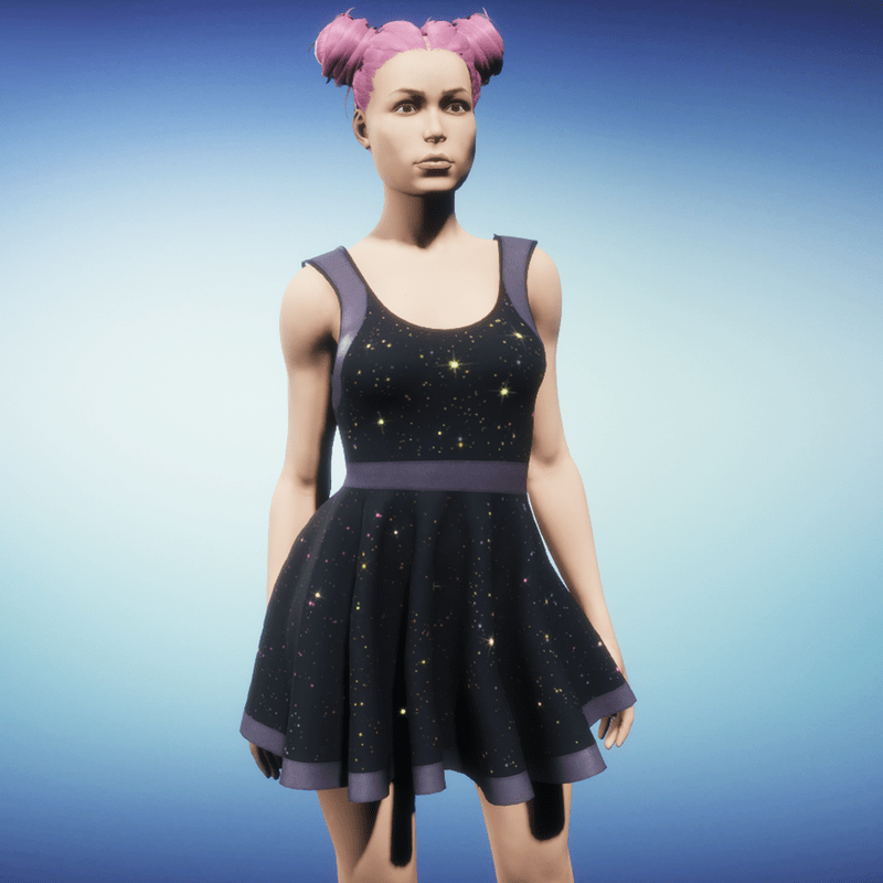 Animated Skater Dress