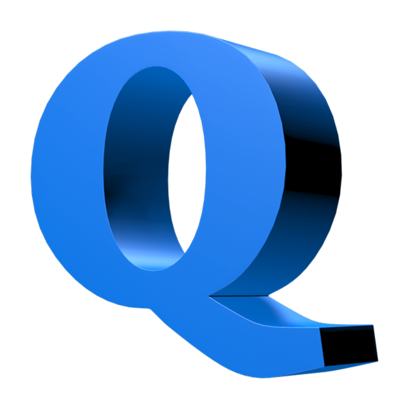 LOOT: Letter Q (Blue)