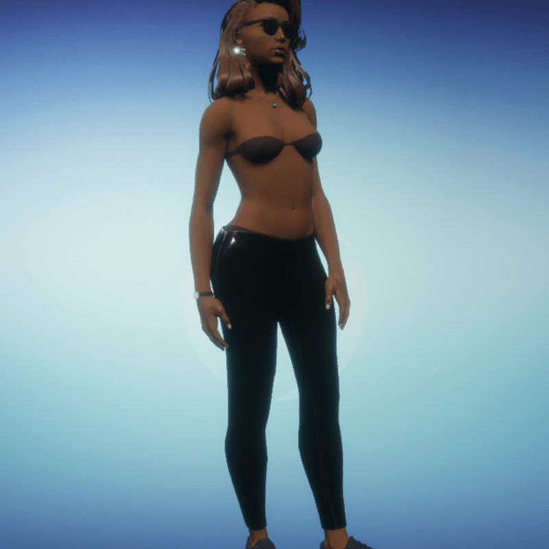 Pants Legging Latex (Black)