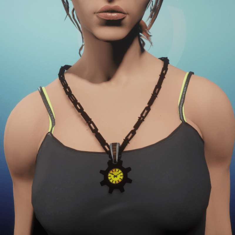 Timelock Necklace Black(F)