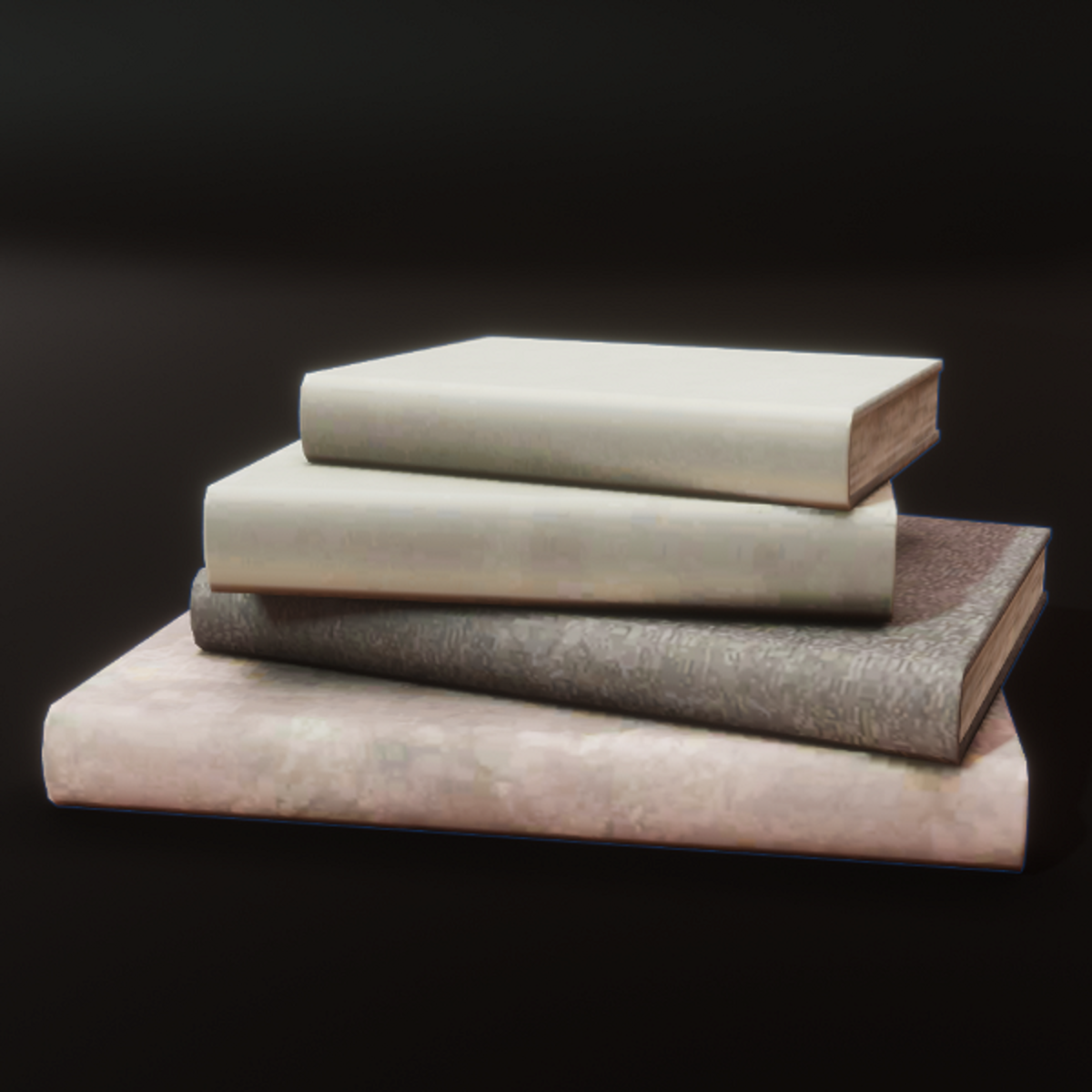 Book Stack Short - Pastels