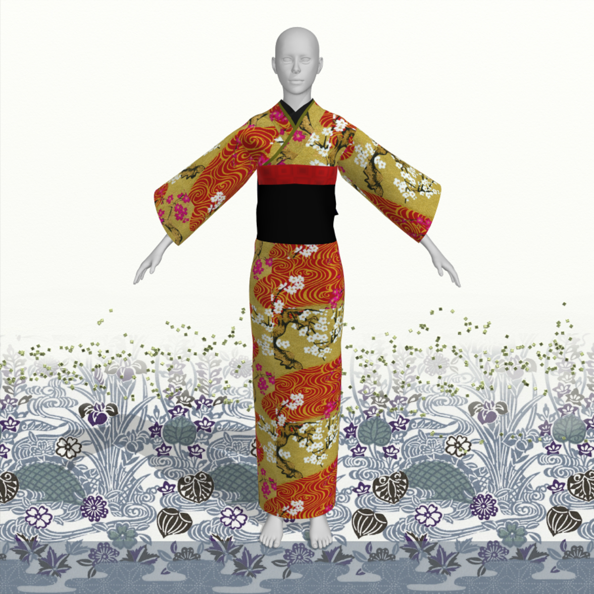 EDO female kimono 003