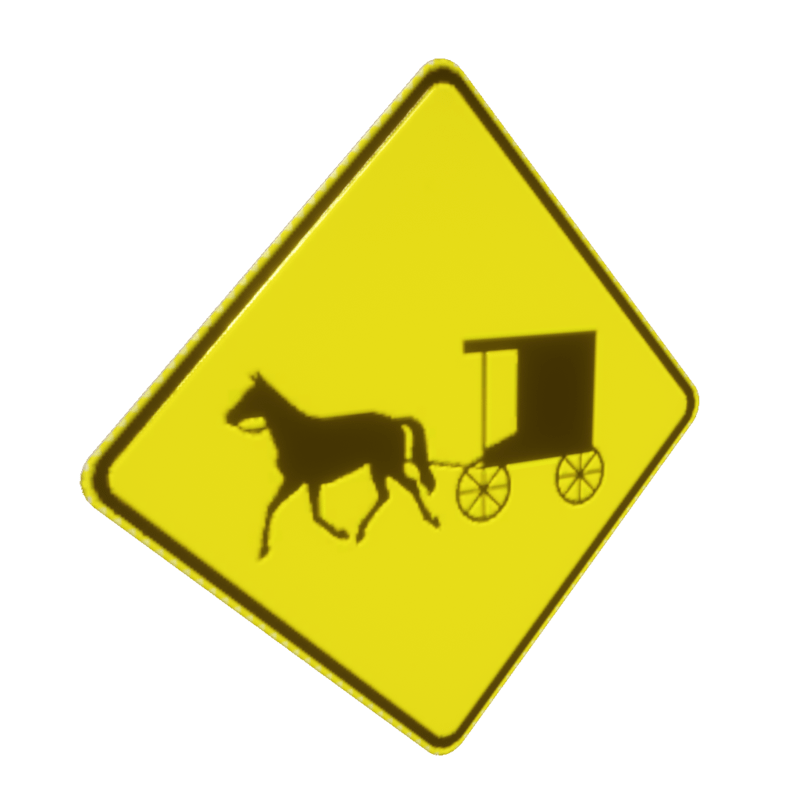 Horse & Buggy - Street Sign